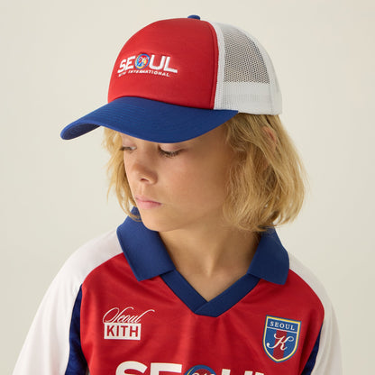 Kith Kids Seoul Regional Trucker Hat - Cherry Bomb | Kith
