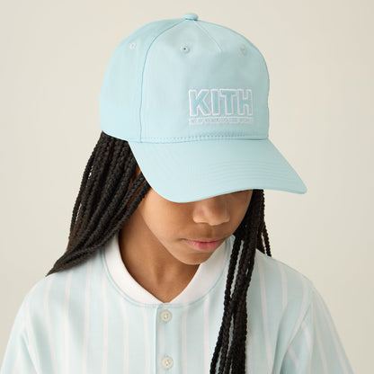 Kith Kids Wrinkle Nylon Snapback Hat - Blue Skies | Kith