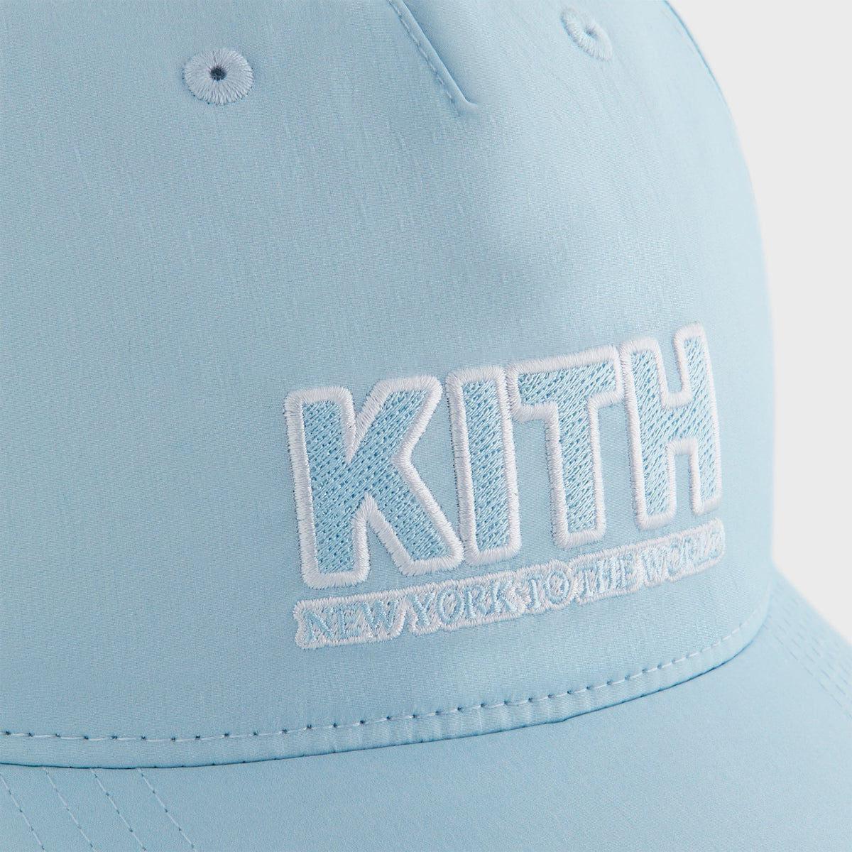 Kith Kids Wrinkle Nylon Snapback Hat - Blue Skies | Kith