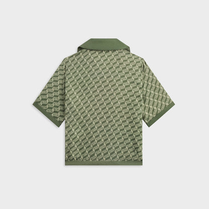Kith Kids Monogram Thompson Camp Shirt - Spear | Kith