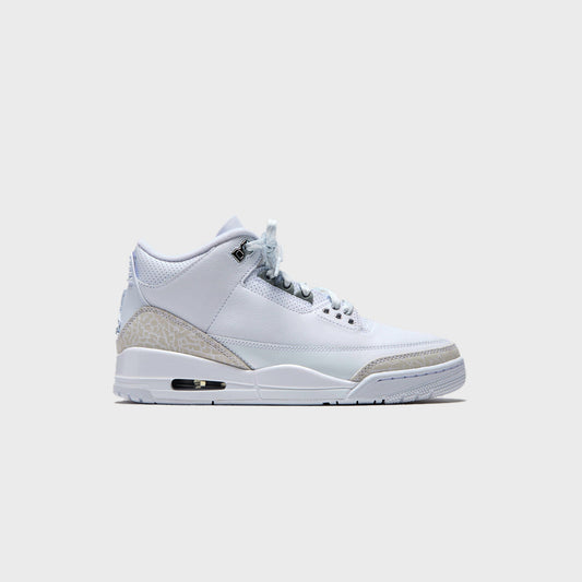 Jordan Air Jordan 3 - White / Metallic Silver | Kith