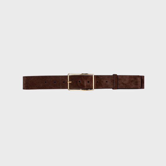 Black Suede Studio Mija Belt - Brown Suede | Kith