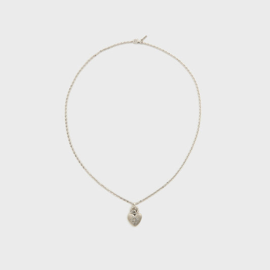 Emanuele Bicocchi Sacred Heart Necklace - Silver | Kith