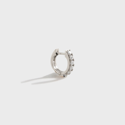 Emanuele Bicocchi Crystal Earring Single - Silver | Kith