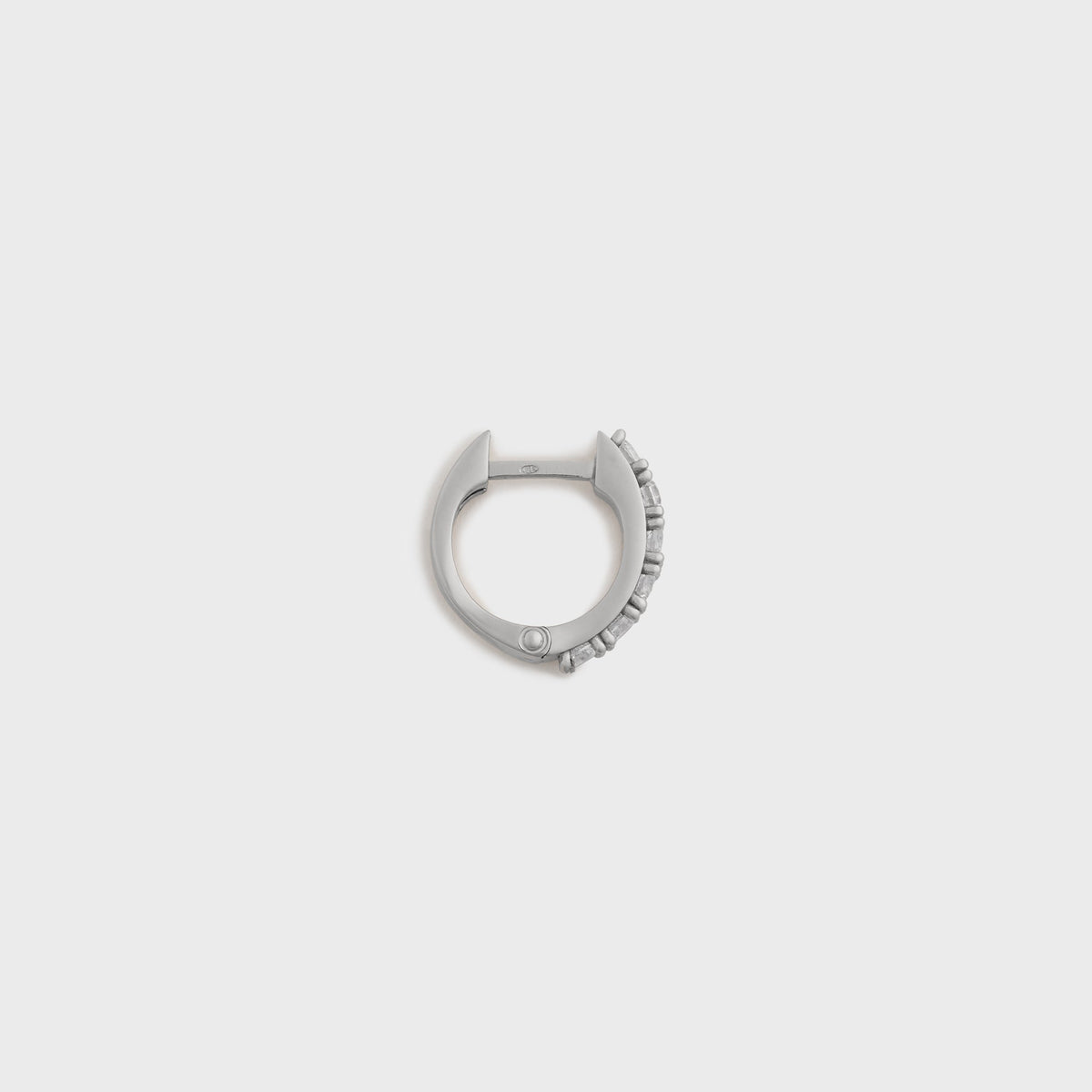 Emanuele Bicocchi Crystal Earring Single - Silver | Kith