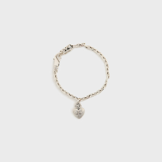 Emanuele Bicocchi Sacred Heart Bracelet - Silver | Kith