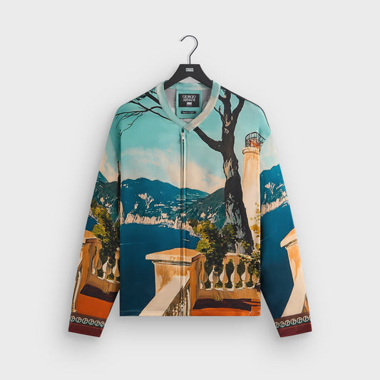Giorgio Armani & Kith Capri Long Sleeve Zip-Up Shirt - Multi | Kith