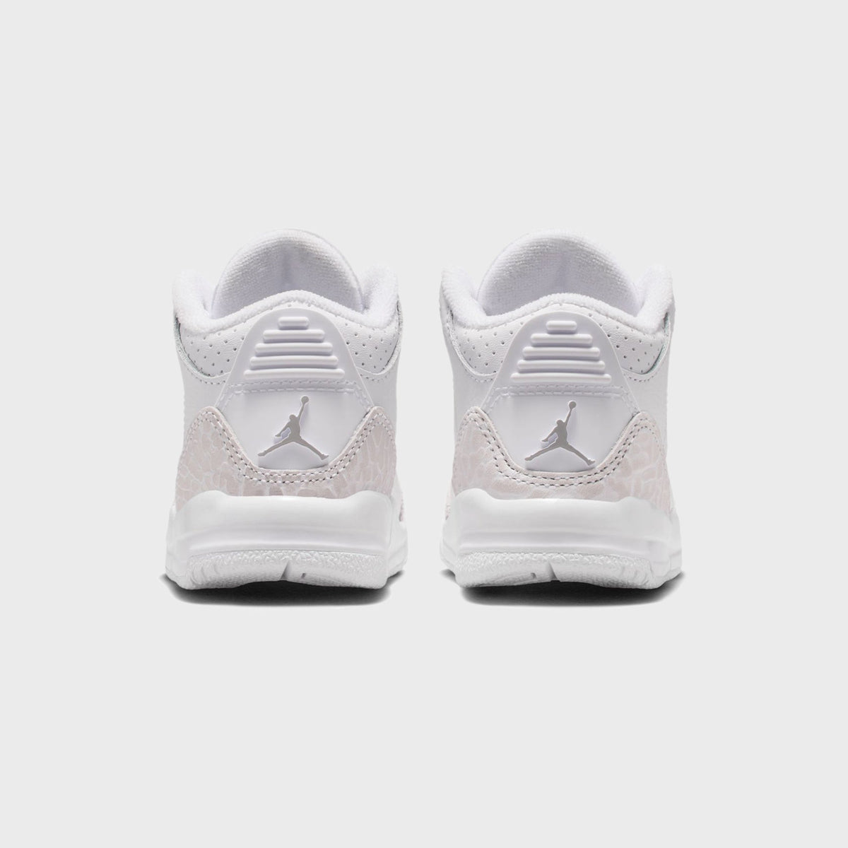 Nike TD Air Jordan 3 Retro - White / Metallic Silver / White | Kith