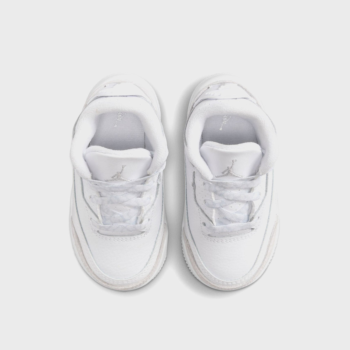 Nike TD Air Jordan 3 Retro - White / Metallic Silver / White | Kith