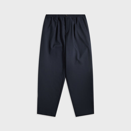 Marni Tropical Wool Cropped Drawstring Trousers - Blue / Black | Kith