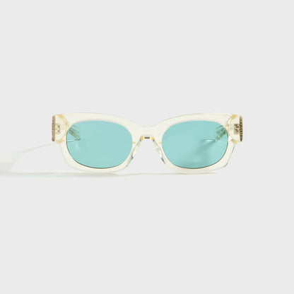 Flatlist Shade 01 - Crystal Yellow / Solid Teal Lens | Kith