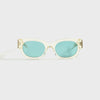 Crystal Yellow / Solid Teal Lens