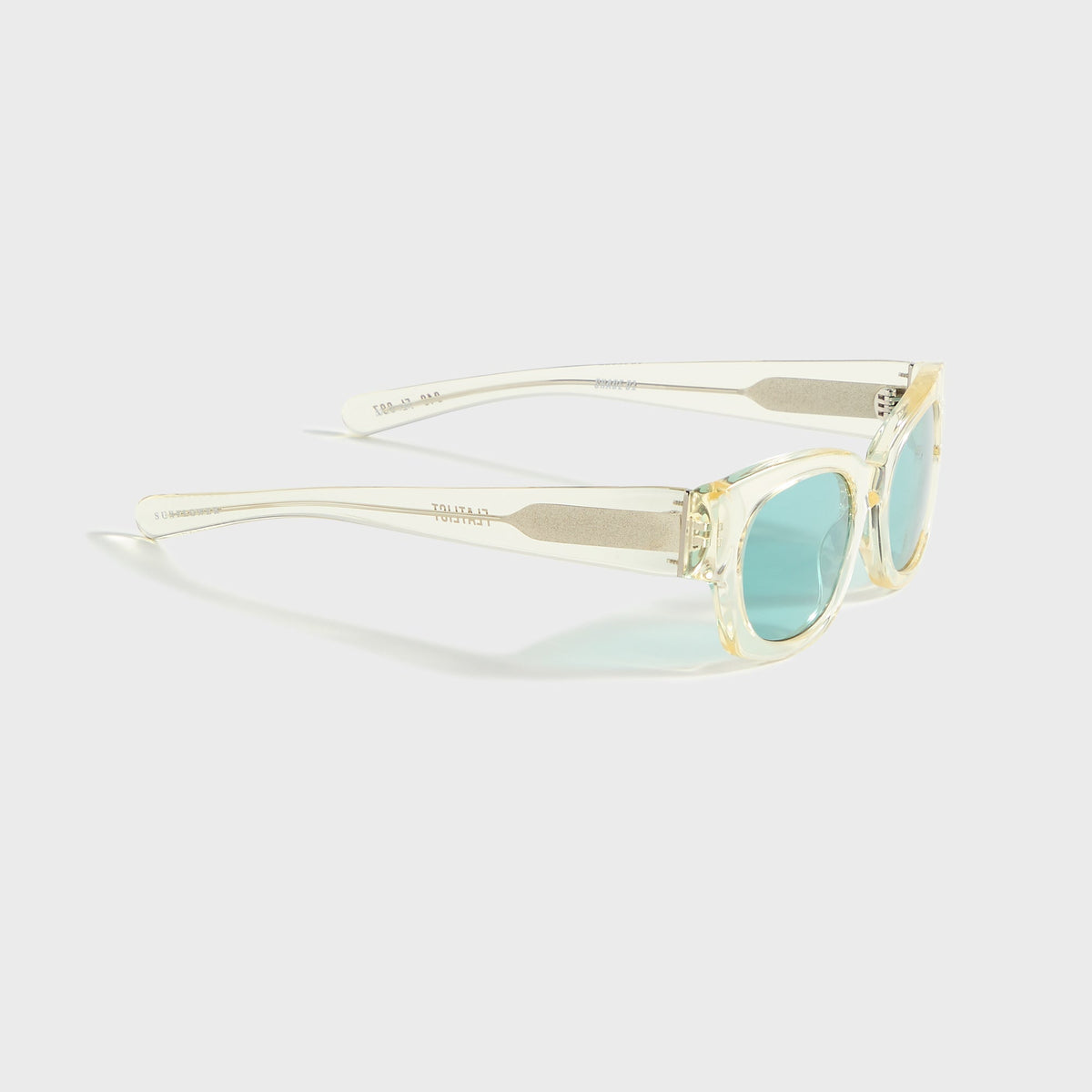 Flatlist Shade 01 - Crystal Yellow / Solid Teal Lens | Kith