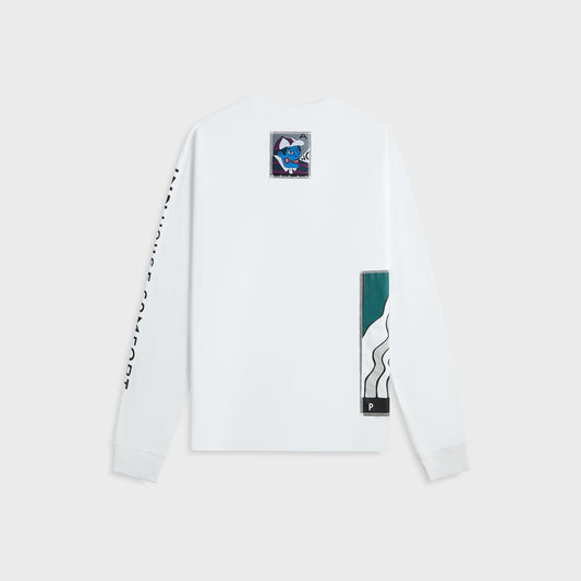 by Parra Your Face Long Sleeve Tee - White | Kith