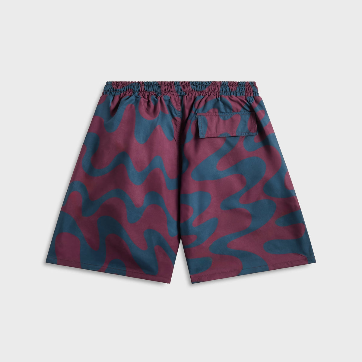 by Parra Splashed Swim Shorts - Burgundy | Kith