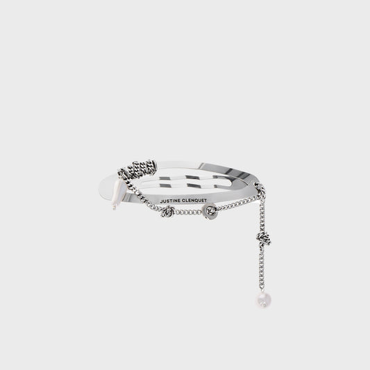 Justine Clenquet Liam Hair Clip - Palladium | Kith