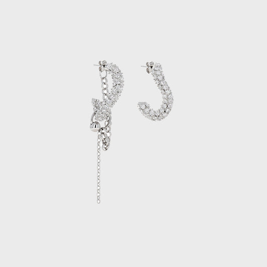 Justine Clenquet Lotta Earring - Palladium | Kith