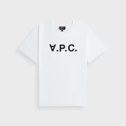 A.P.C. Standard Grand VPC Tee - White / Dark Navy | Kith
