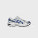 White / Asics Blue